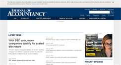 Desktop Screenshot of journalofaccountancy.com